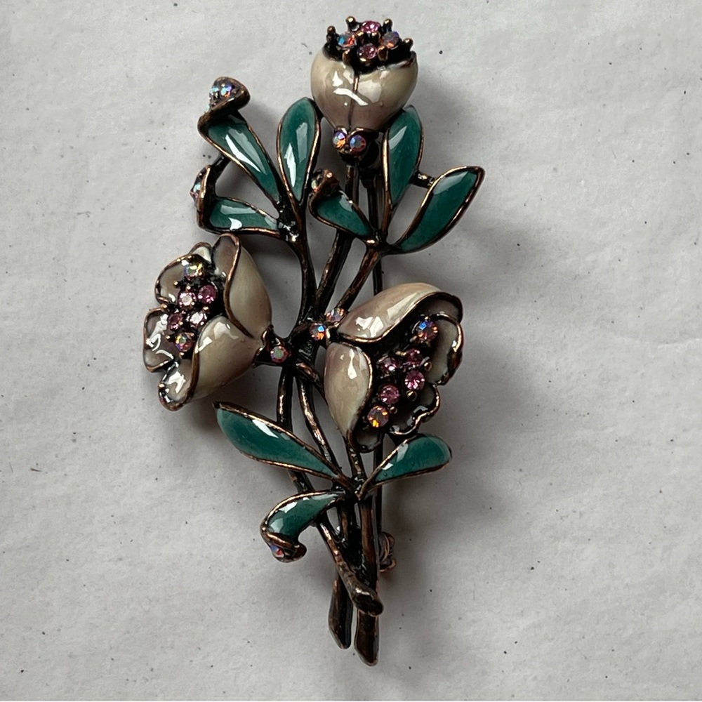 Vintage Floral Brooch